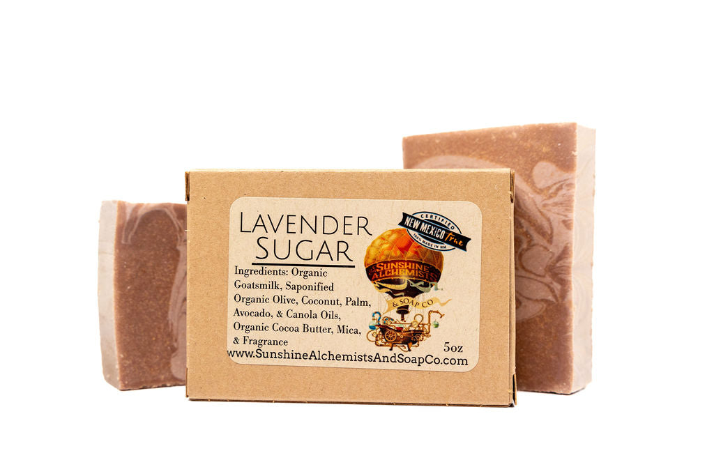 Lavender Sugar Handmade Goat's Milk Soap - Sunshine Alchemists & Soap Co