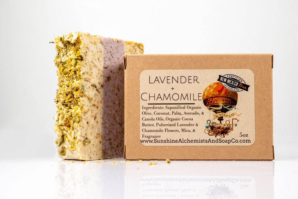 Lavender & Chamomile Vegan Organic Handmade Soap - Sunshine Alchemists & Soap Co