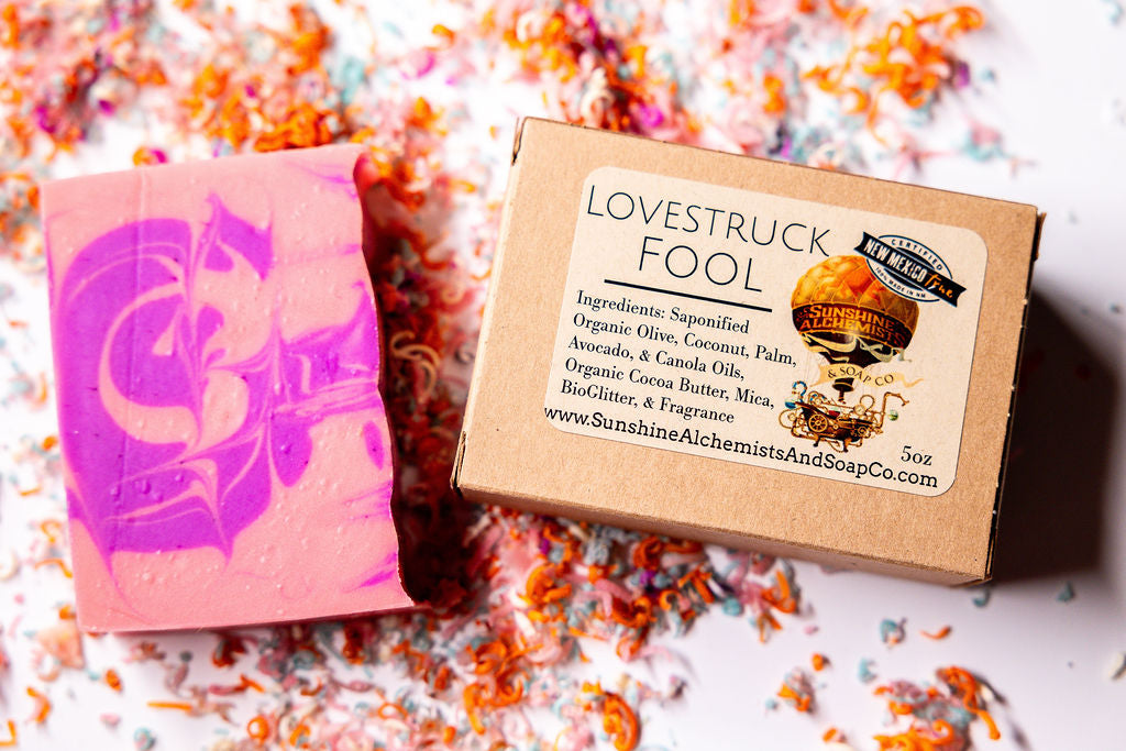 Lovestruck Fool Vegan Organic Handmade Soap - Sunshine Alchemists & Soap Co