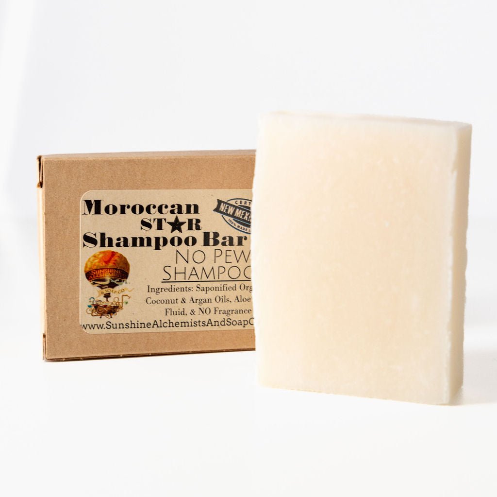 No Pew Unscented Handmade Organic Conditioning Shampoo Bar - Sunshine Alchemists & Soap Co