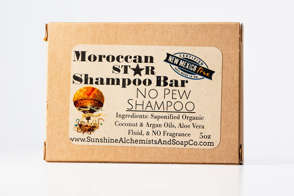 No Pew Unscented Handmade Organic Conditioning Shampoo Bar - Sunshine Alchemists & Soap Co