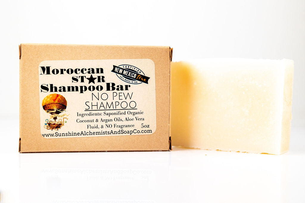 No Pew Unscented Handmade Organic Conditioning Shampoo Bar - Sunshine Alchemists & Soap Co