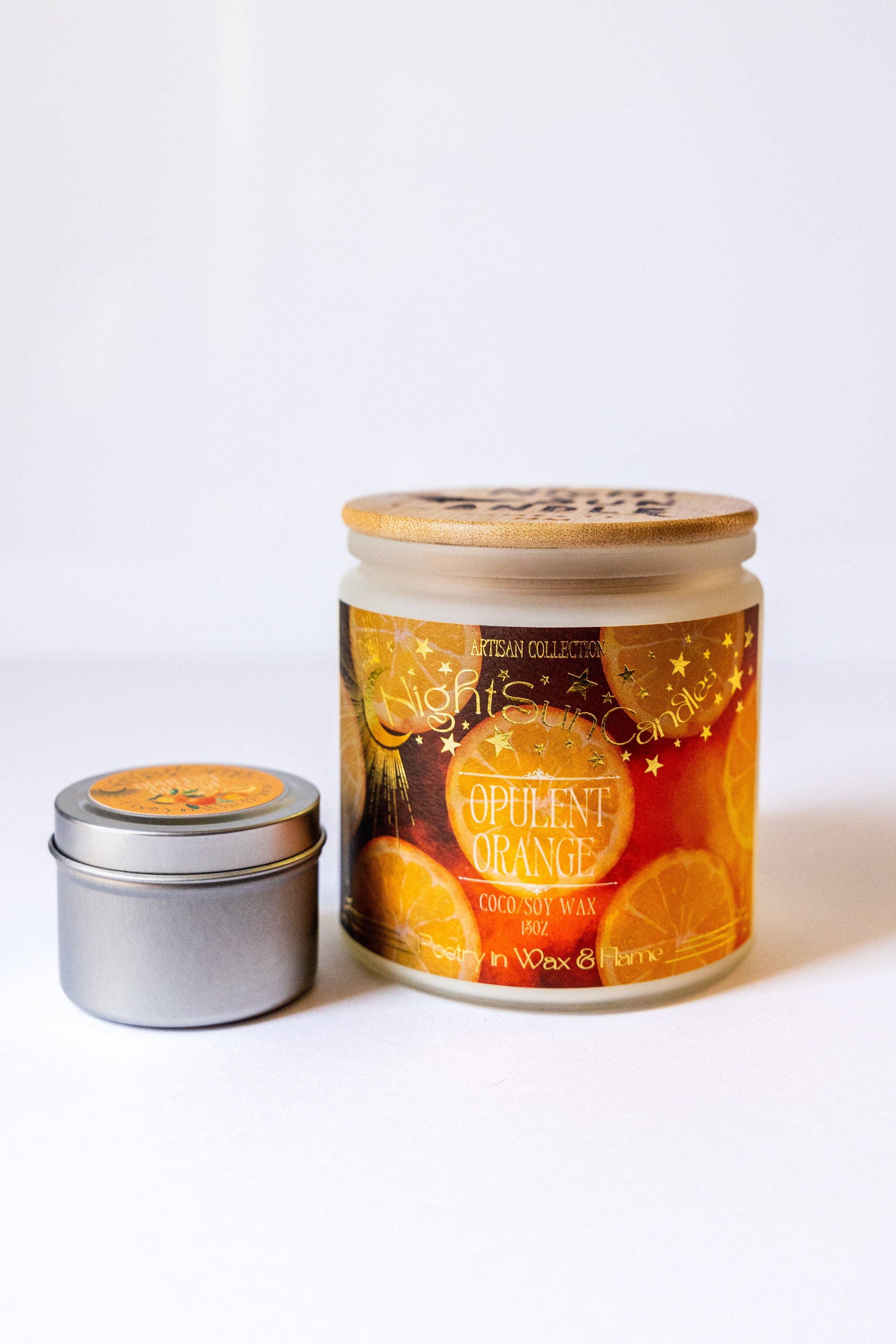 Opulent Orange Handmade Non Toxic Candles - Sunshine Alchemists & Soap Co