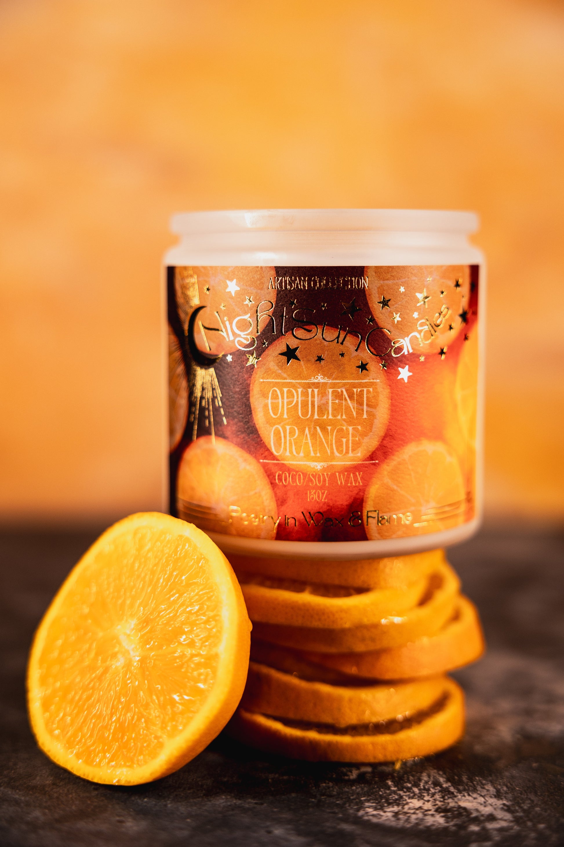 Opulent Orange Handmade Non Toxic Candles - Sunshine Alchemists & Soap Co