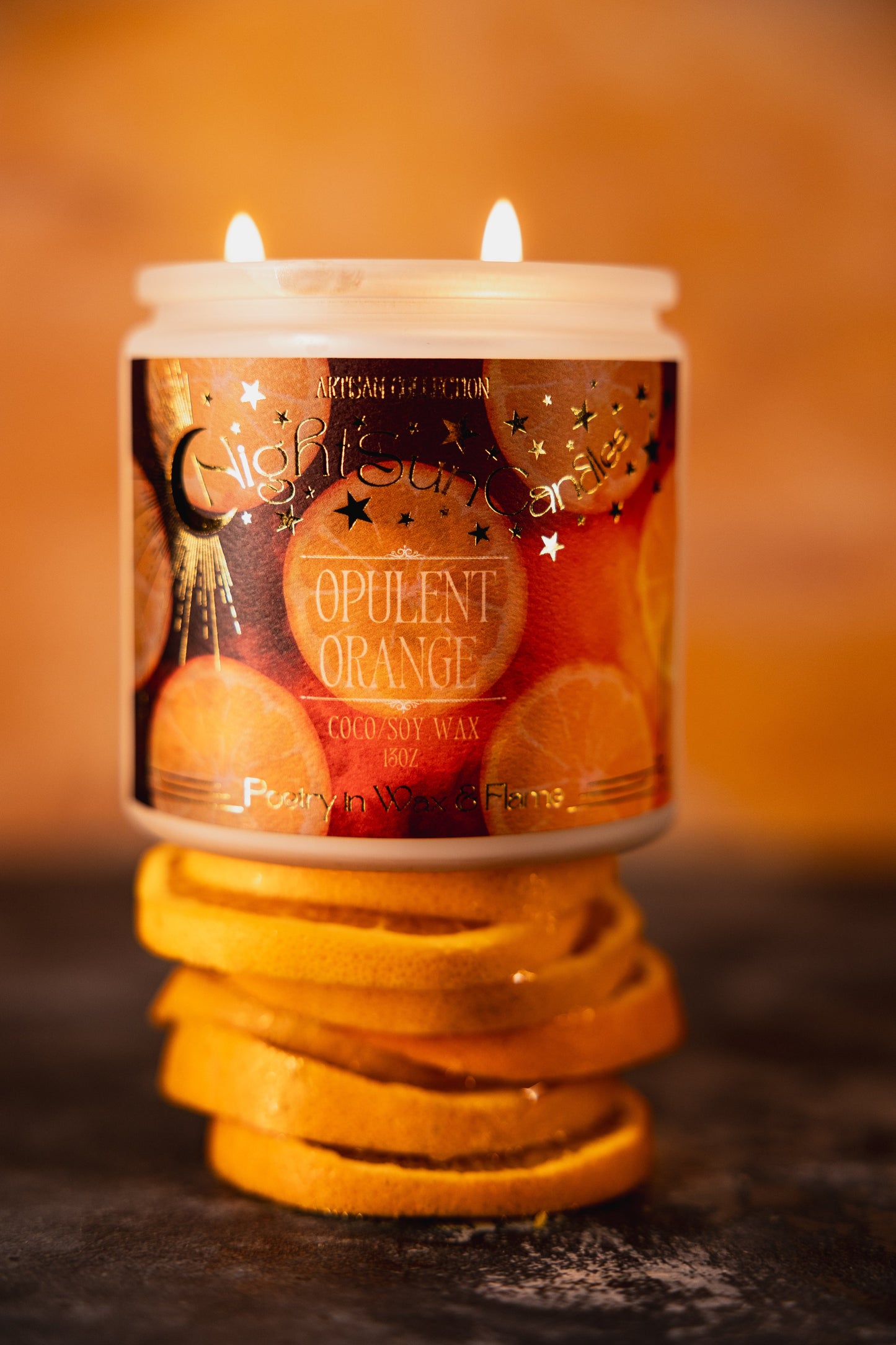 Opulent Orange Handmade Non Toxic Candles - Sunshine Alchemists & Soap Co