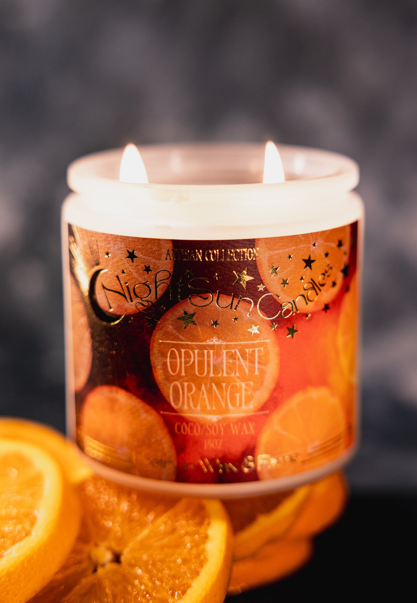 Opulent Orange Handmade Non Toxic Candles - Sunshine Alchemists & Soap Co