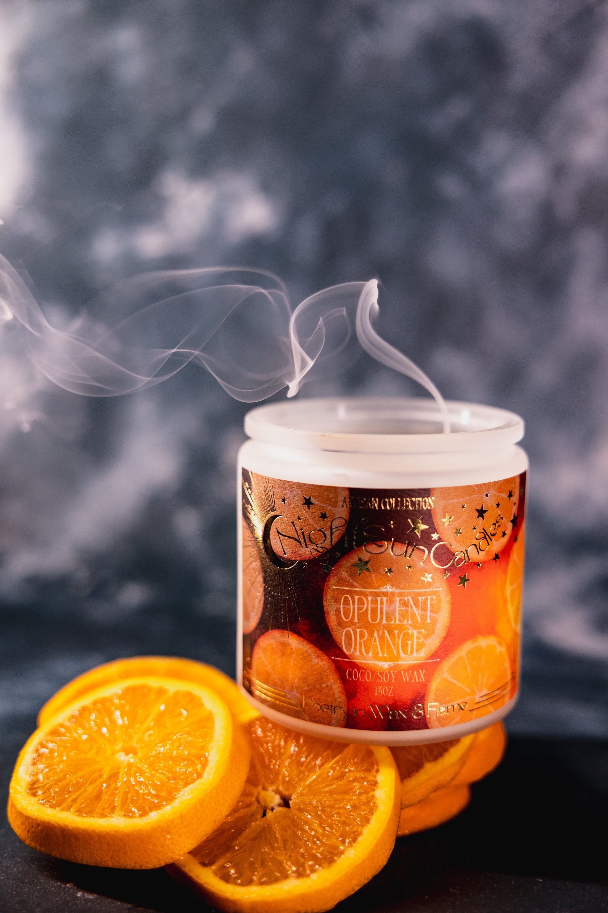 Opulent Orange Handmade Non Toxic Candles - Sunshine Alchemists & Soap Co