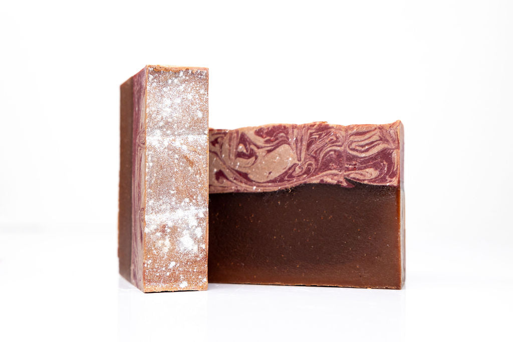 Poppin' Peppermint Cocoa Vegan Organic Handmade Soap - Sunshine Alchemists & Soap Co