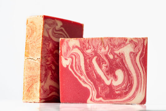 Raspberry Twist Handmade Organic Conditioning Shampoo Bar - Sunshine Alchemists & Soap Co