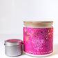 Raspberry Twist Handmade Non Toxic Candles - Sunshine Alchemists & Soap Co