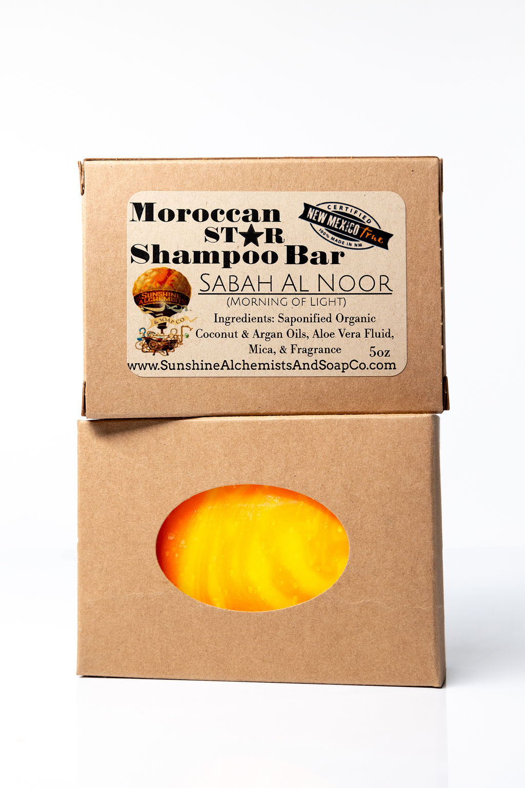 Sabah Al Noor (Morning of Light) Handmade Organic Conditioning Shampoo Bar - Sunshine Alchemists & Soap Co