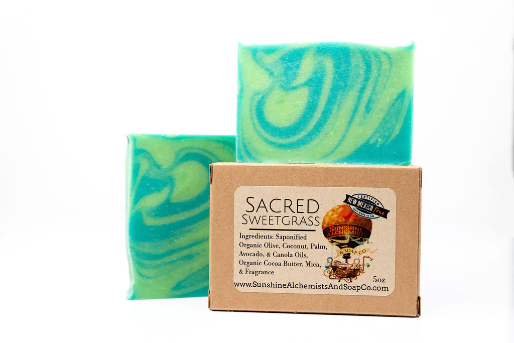 Sacred Sweetgrass Vegan Organic Handmade Soap - Sunshine Alchemists & Soap Co