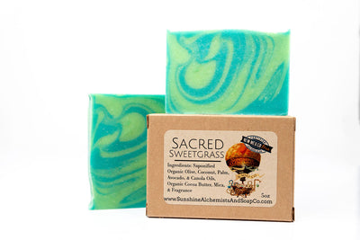 Sacred Sweetgrass Vegan Organic Handmade Soap - Sunshine Alchemists & Soap Co