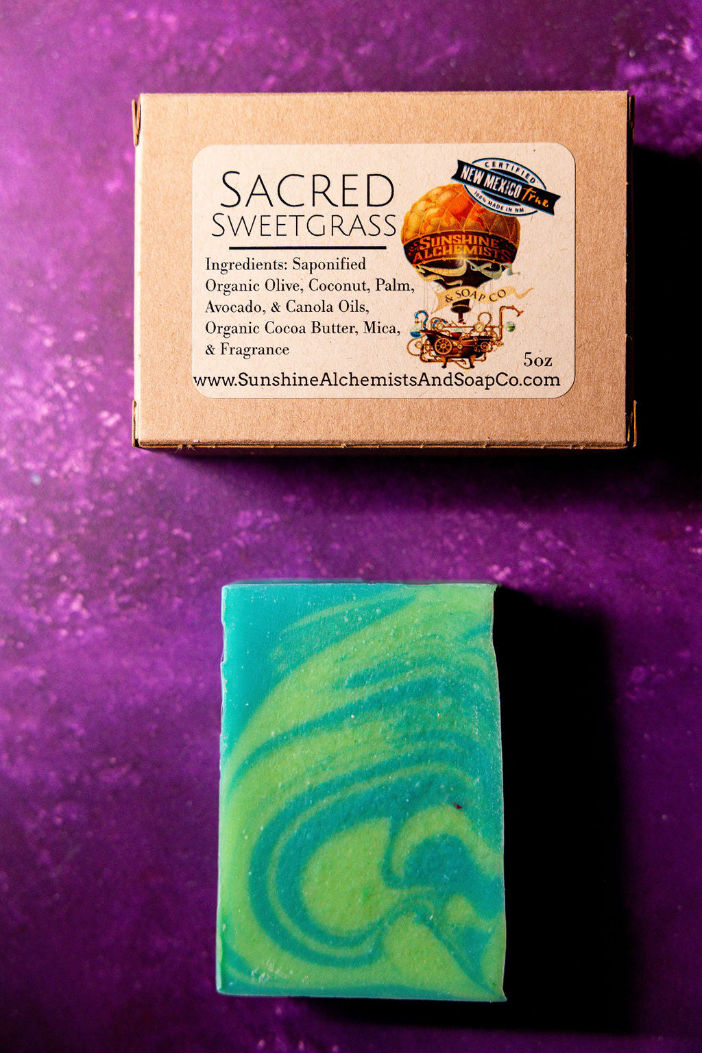 Sacred Sweetgrass Vegan Organic Handmade Soap - Sunshine Alchemists & Soap Co