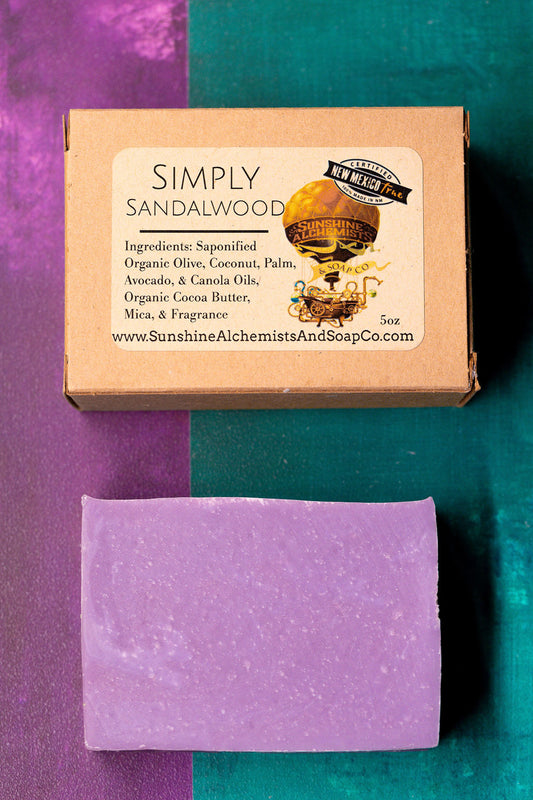 Simply Sandalwood Vegan Organic Handmade Soap - Sunshine Alchemists & Soap Co