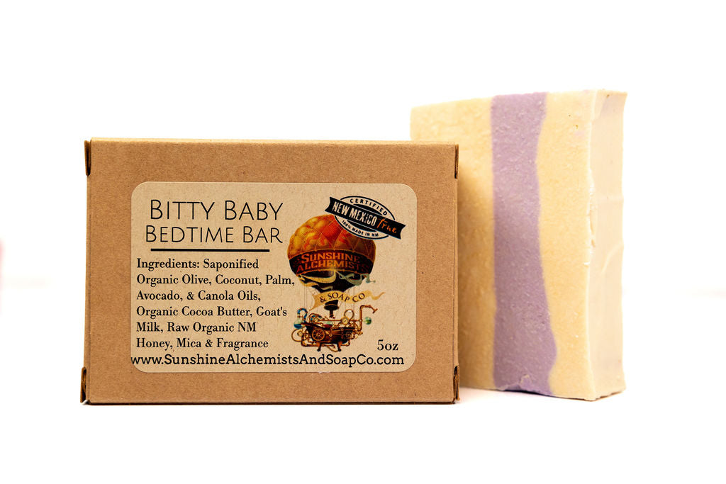 Bitty Baby Bedtime Bar Handmade Goat's Milk Soap - Sunshine Alchemists & Soap Co