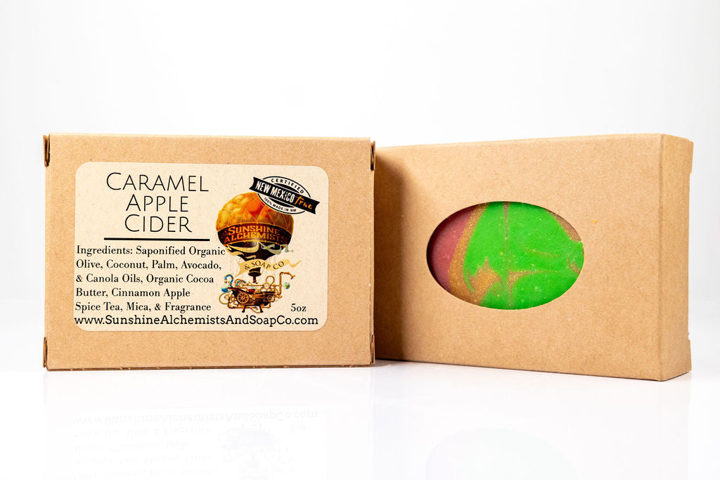 Caramel Apple Cider Vegan Organic Handmade Soap - Sunshine Alchemists & Soap Co