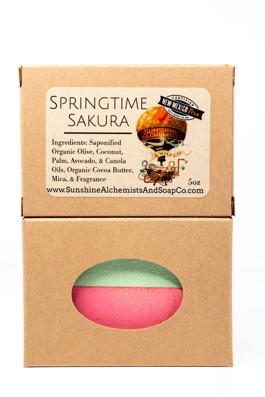 Springtime Sakura Organic Handmade Soap - Sunshine Alchemists & Soap Co