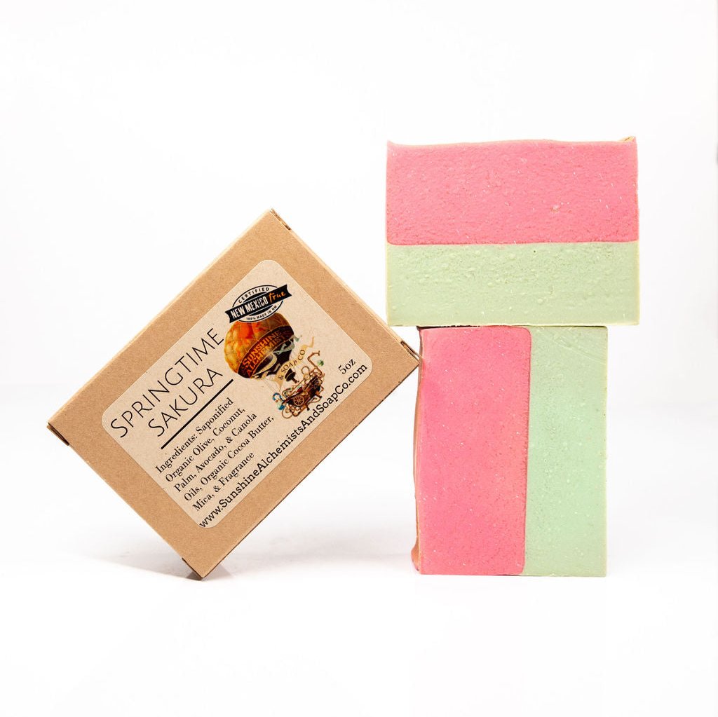 Springtime Sakura Organic Handmade Soap - Sunshine Alchemists & Soap Co