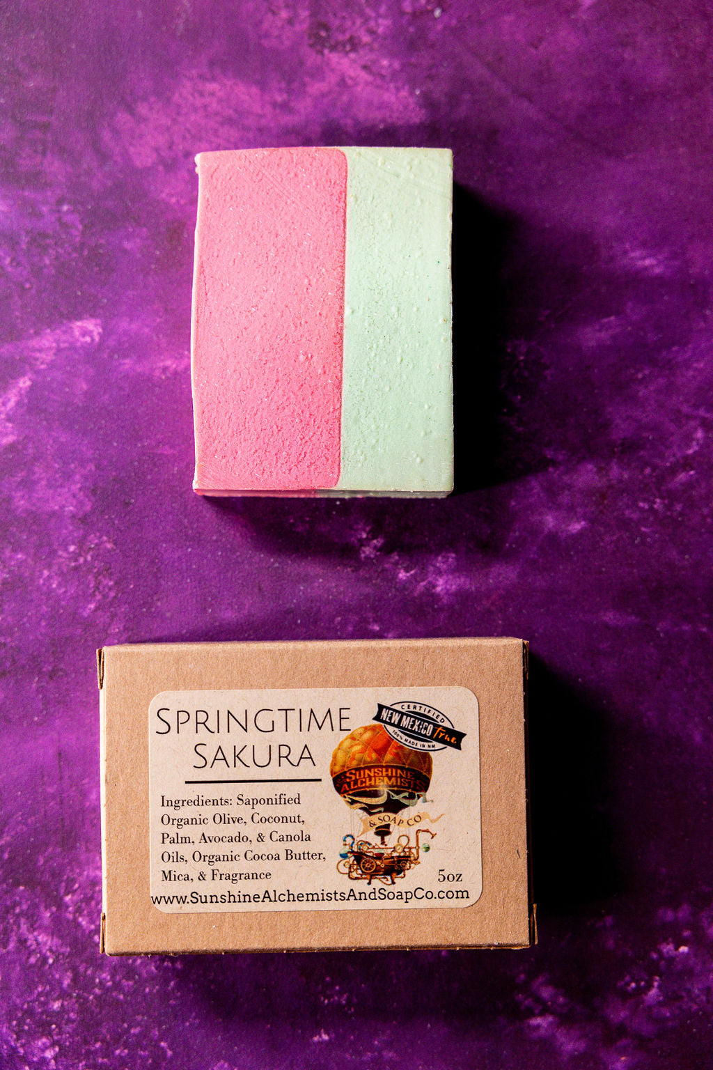 Springtime Sakura Organic Handmade Soap - Sunshine Alchemists & Soap Co