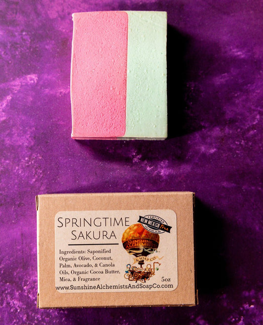 Springtime Sakura Organic Handmade Soap - Sunshine Alchemists & Soap Co