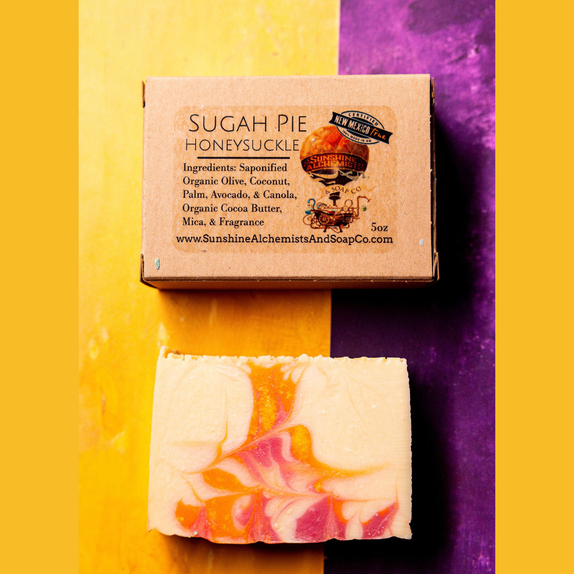 Sugah Pie Honeysuckle Organic Handmade Soap - Sunshine Alchemists & Soap Co