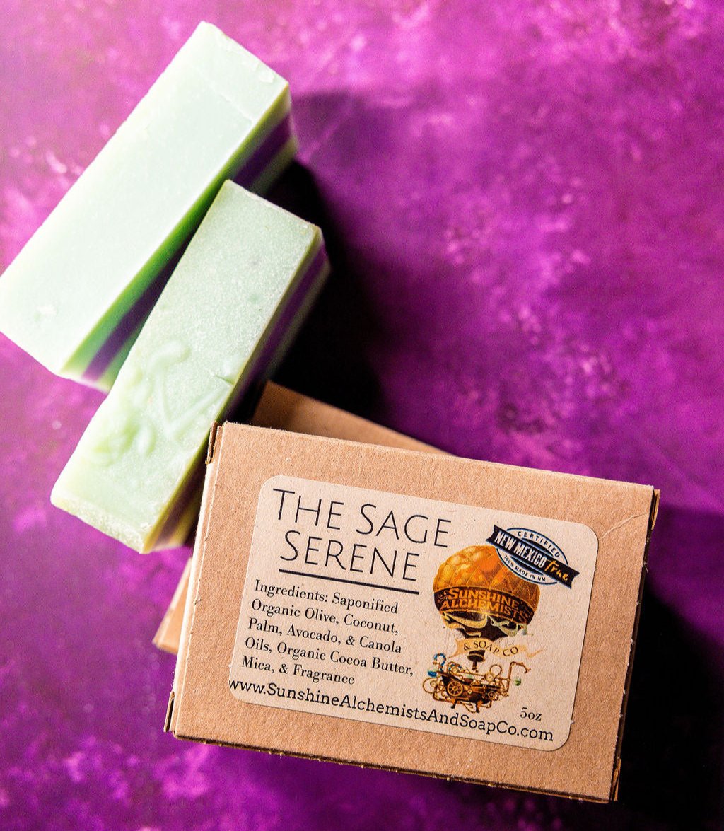 The Sage Serene Vegan Organic Handmade Soap - Sunshine Alchemists & Soap Co