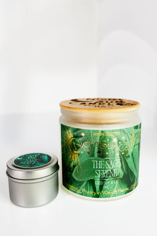 The Sage Serene Handmade Non Toxic Candles - Sunshine Alchemists & Soap Co
