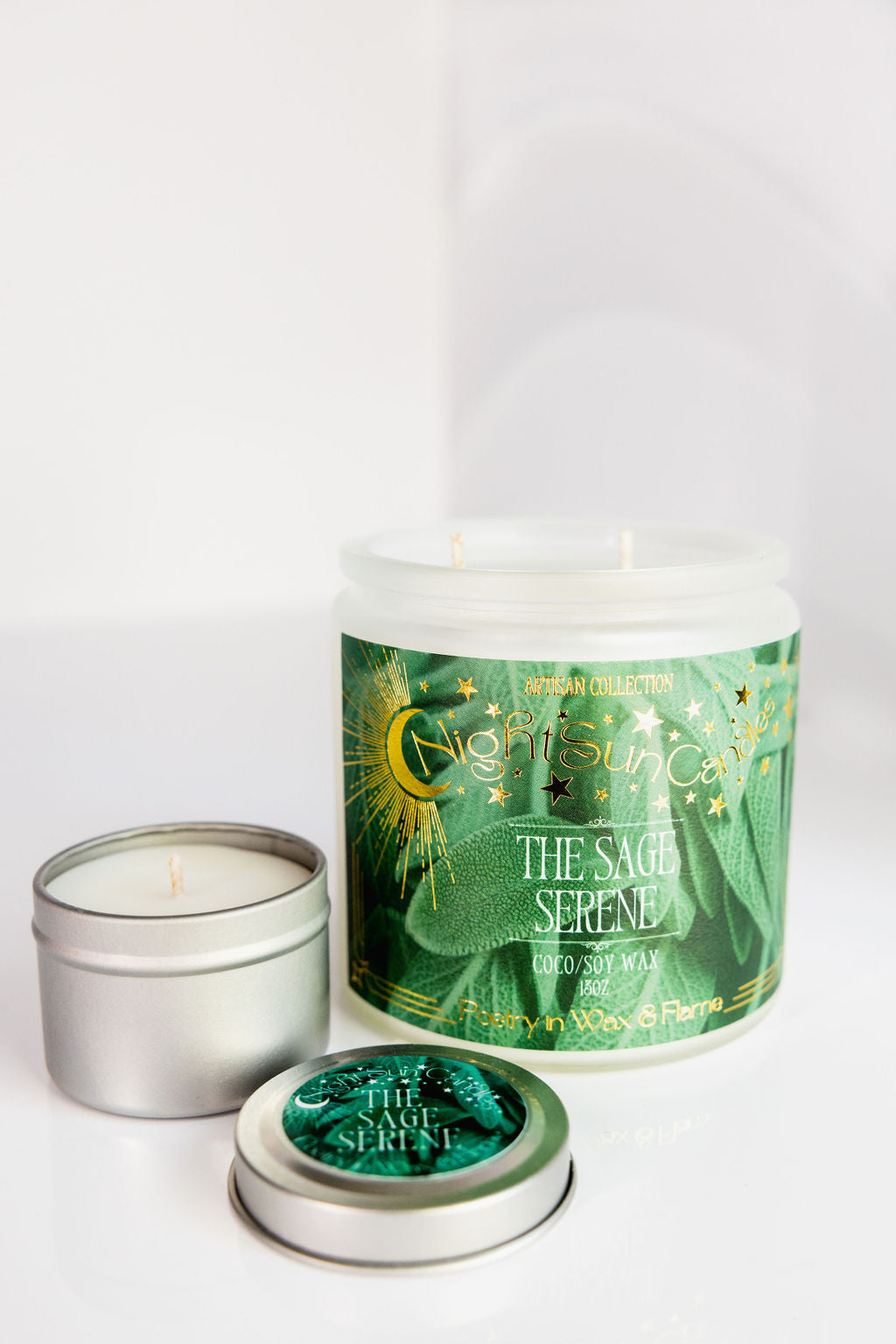 The Sage Serene Handmade Non Toxic Candles - Sunshine Alchemists & Soap Co