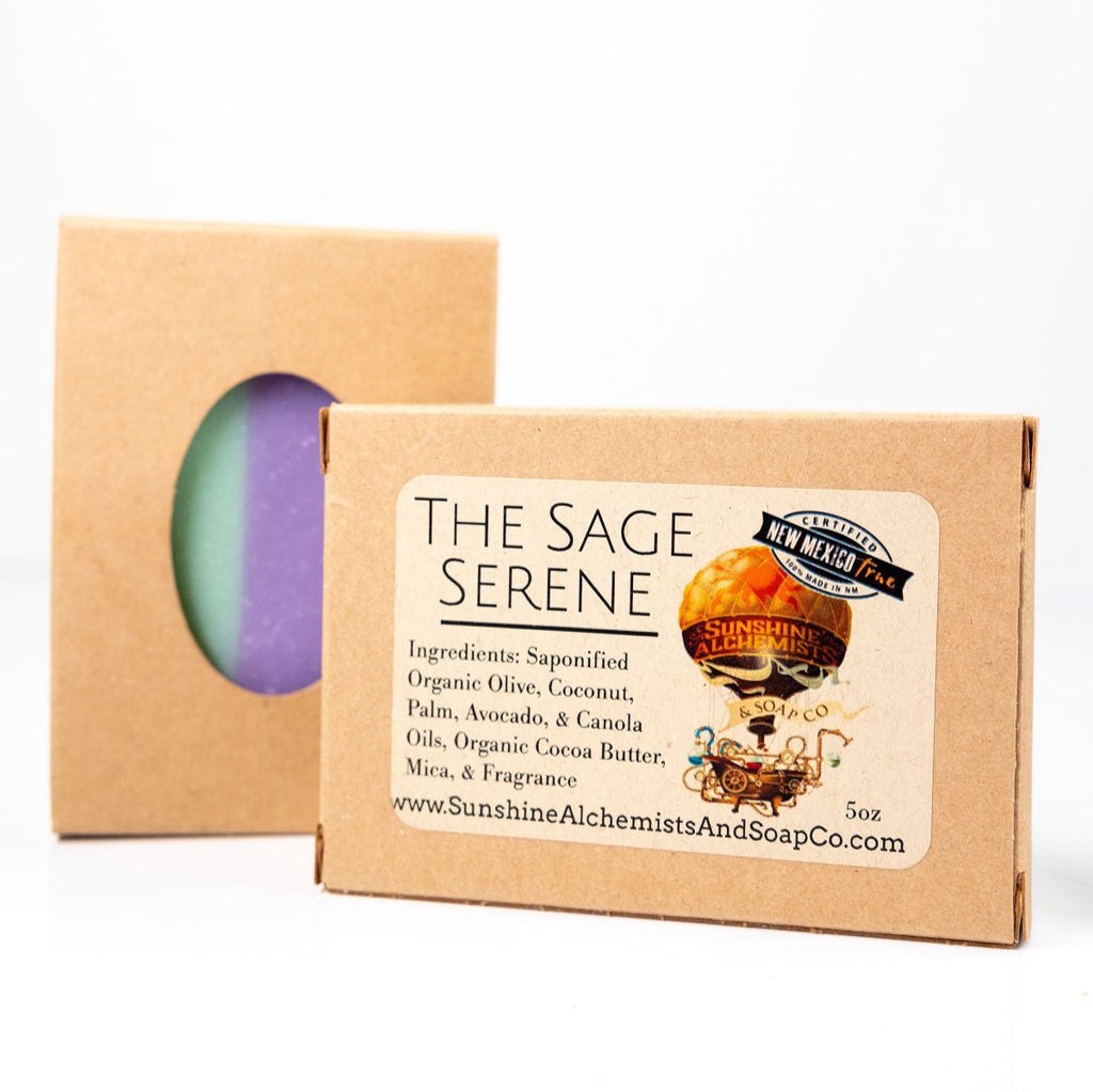 The Sage Serene Vegan Organic Handmade Soap - Sunshine Alchemists & Soap Co