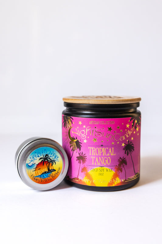 Tropical Tango Handmade Non Toxic Candles - Sunshine Alchemists & Soap Co