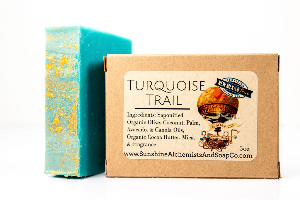 Turquoise Trail Vegan Organic Handmade Soap - Sunshine Alchemists & Soap Co