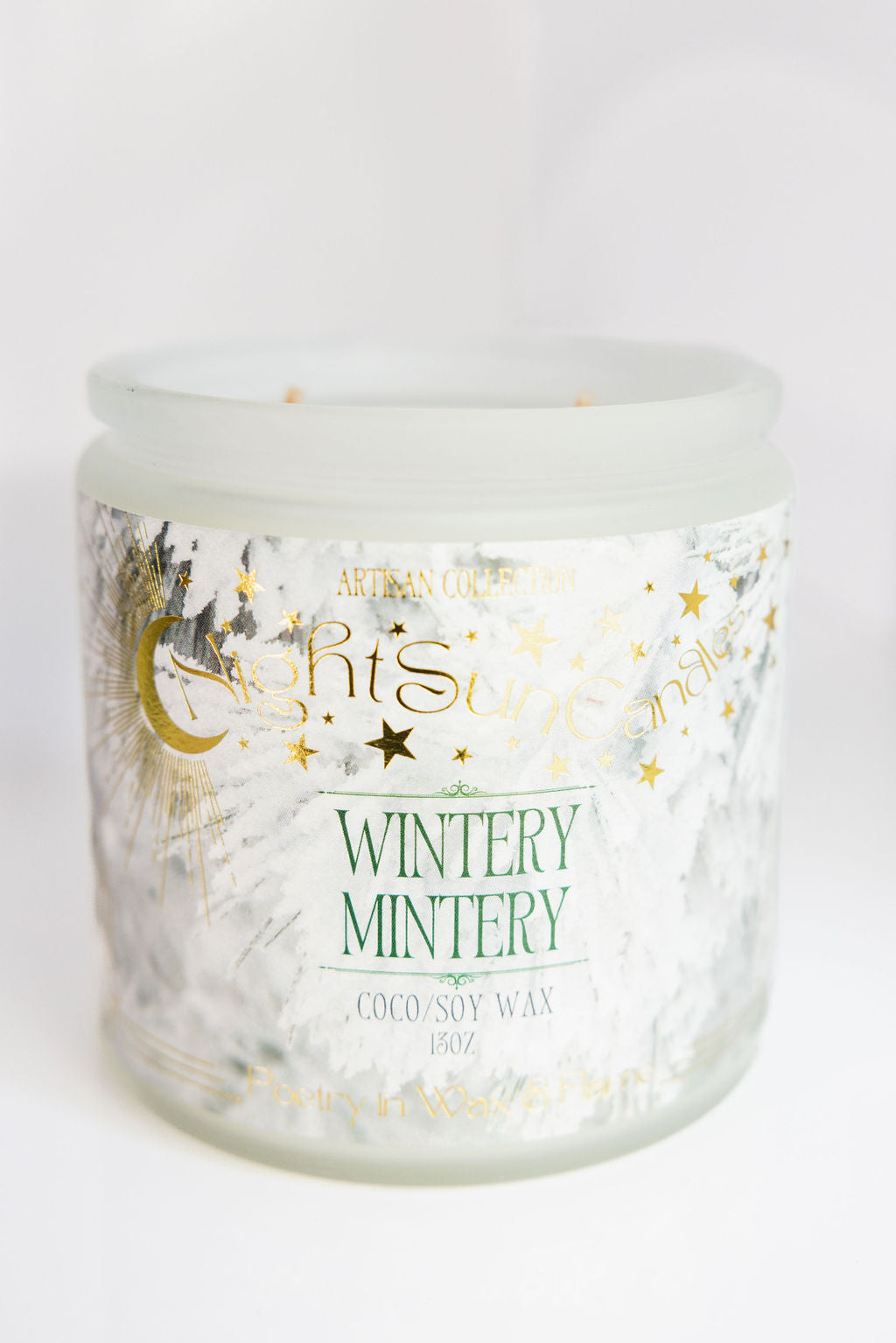 Wintery Mintery Handmade Non Toxic Candles - Sunshine Alchemists & Soap Co