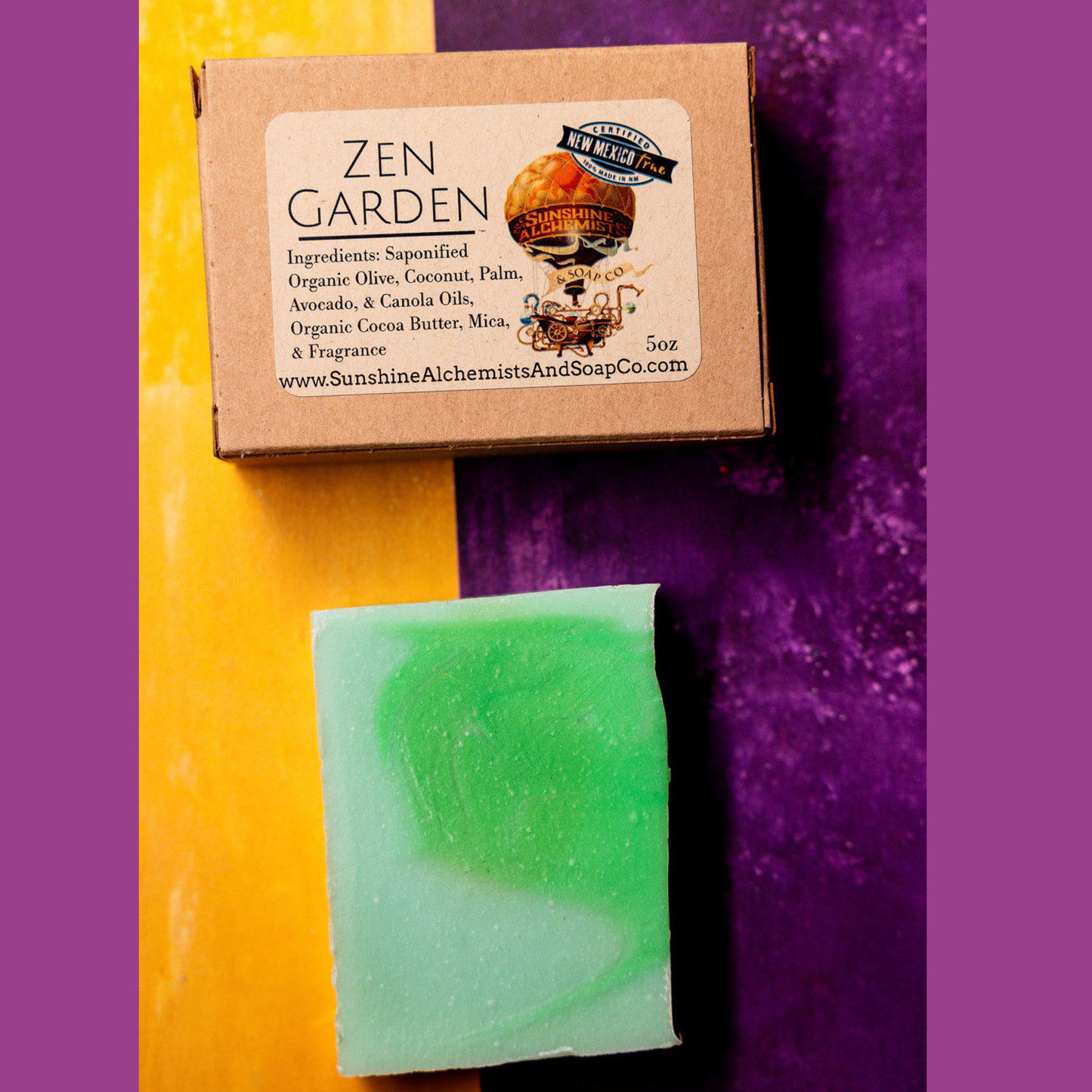 Zen Garden Vegan Organic Handmade Soap - Sunshine Alchemists & Soap Co