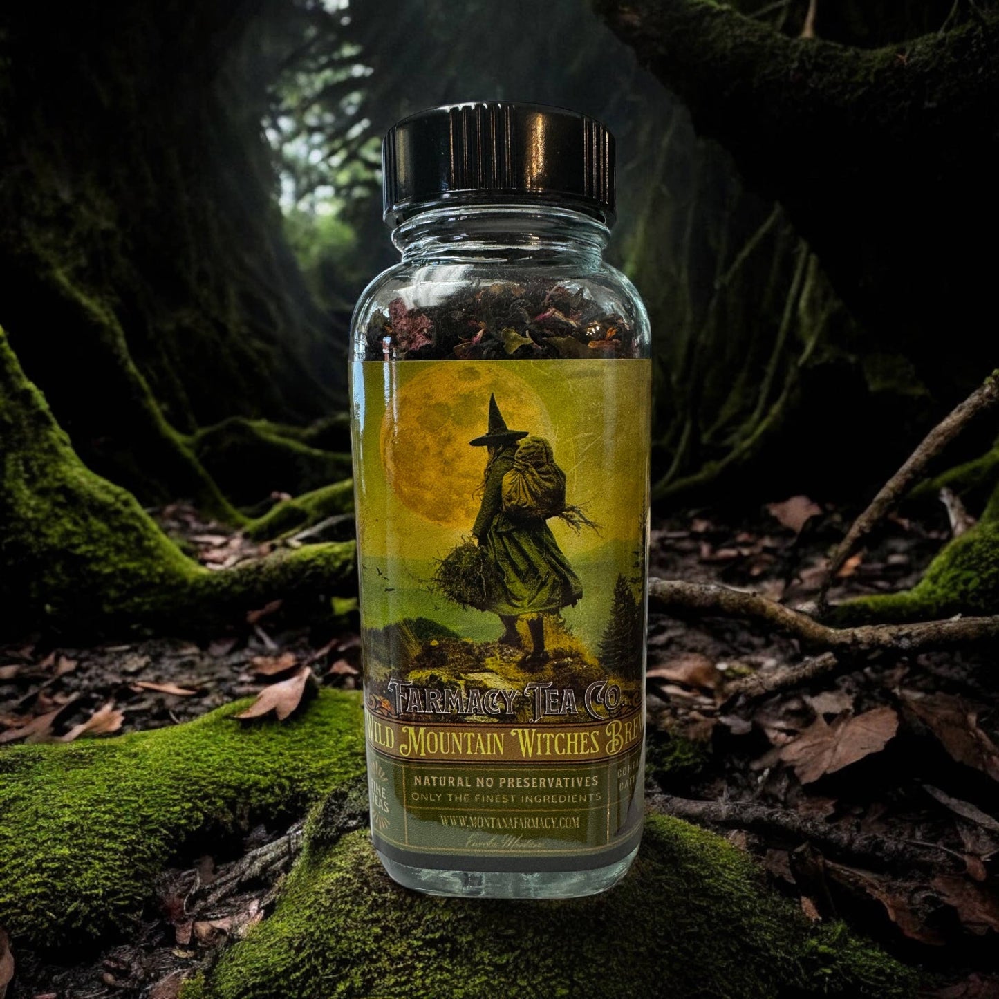 Té de las brujas de la montaña salvaje Dark Academia Cottage