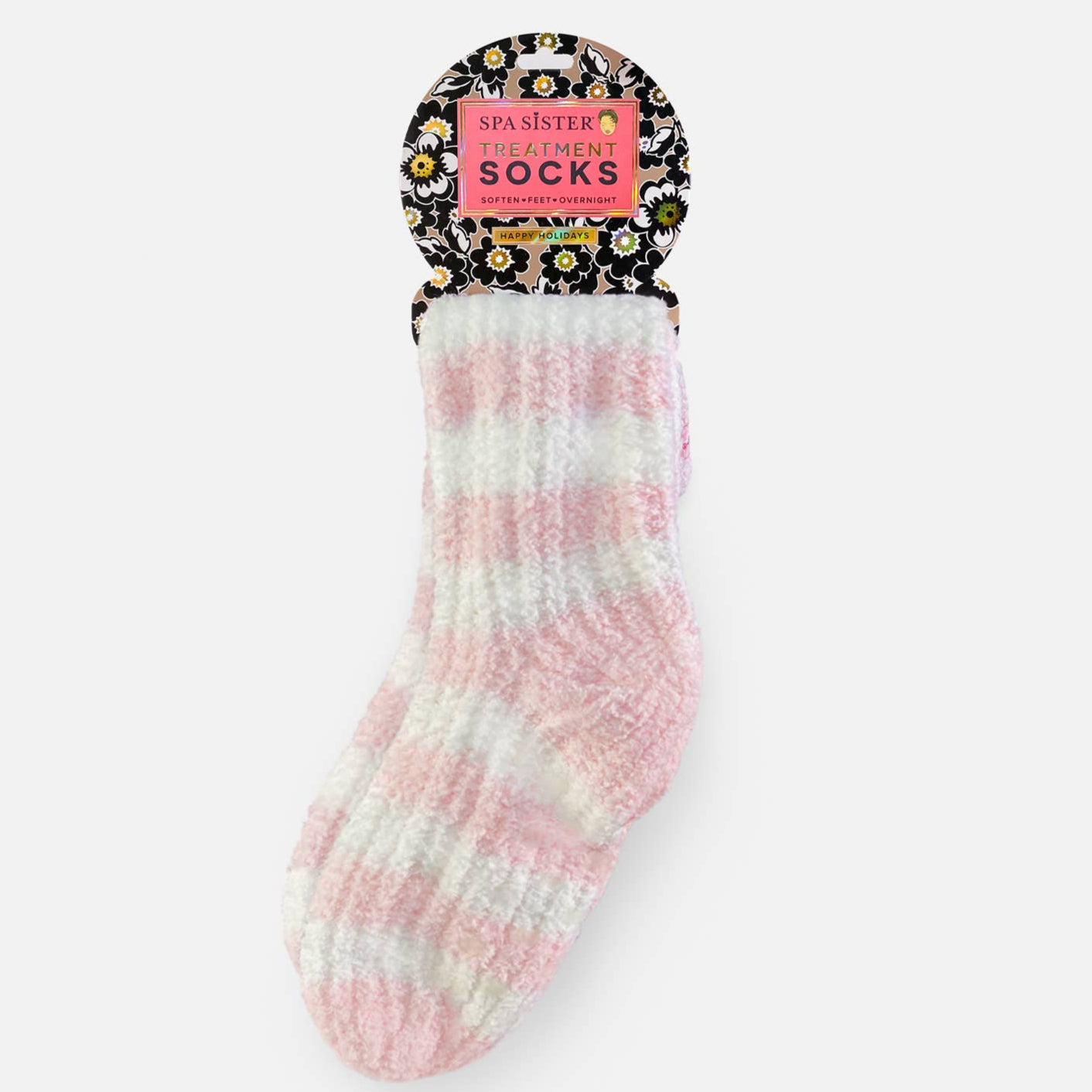Calcetines de tratamiento navideño con aceites de jojoba y lavanda