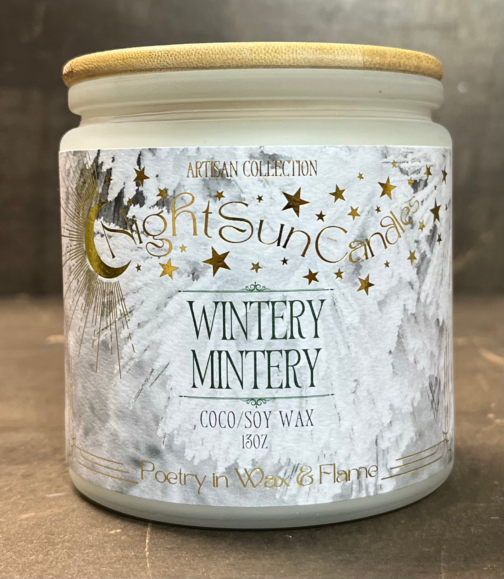 Wintery Mintery Handmade Non Toxic Candles - Sunshine Alchemists & Soap Co