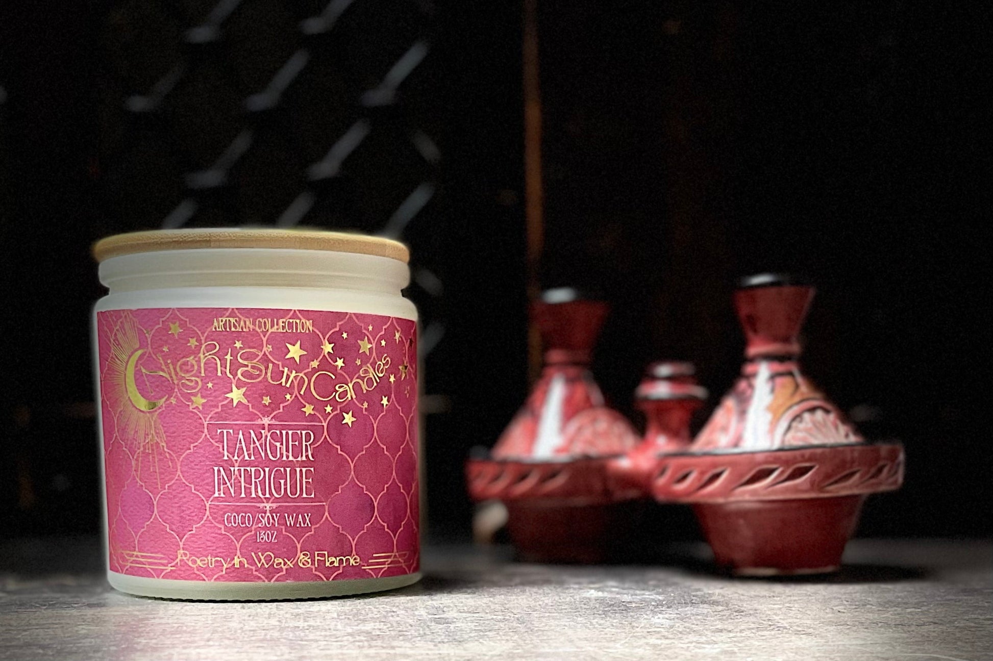 Tangier Intrigue Handmade Non Toxic Candles - Sunshine Alchemists & Soap Co