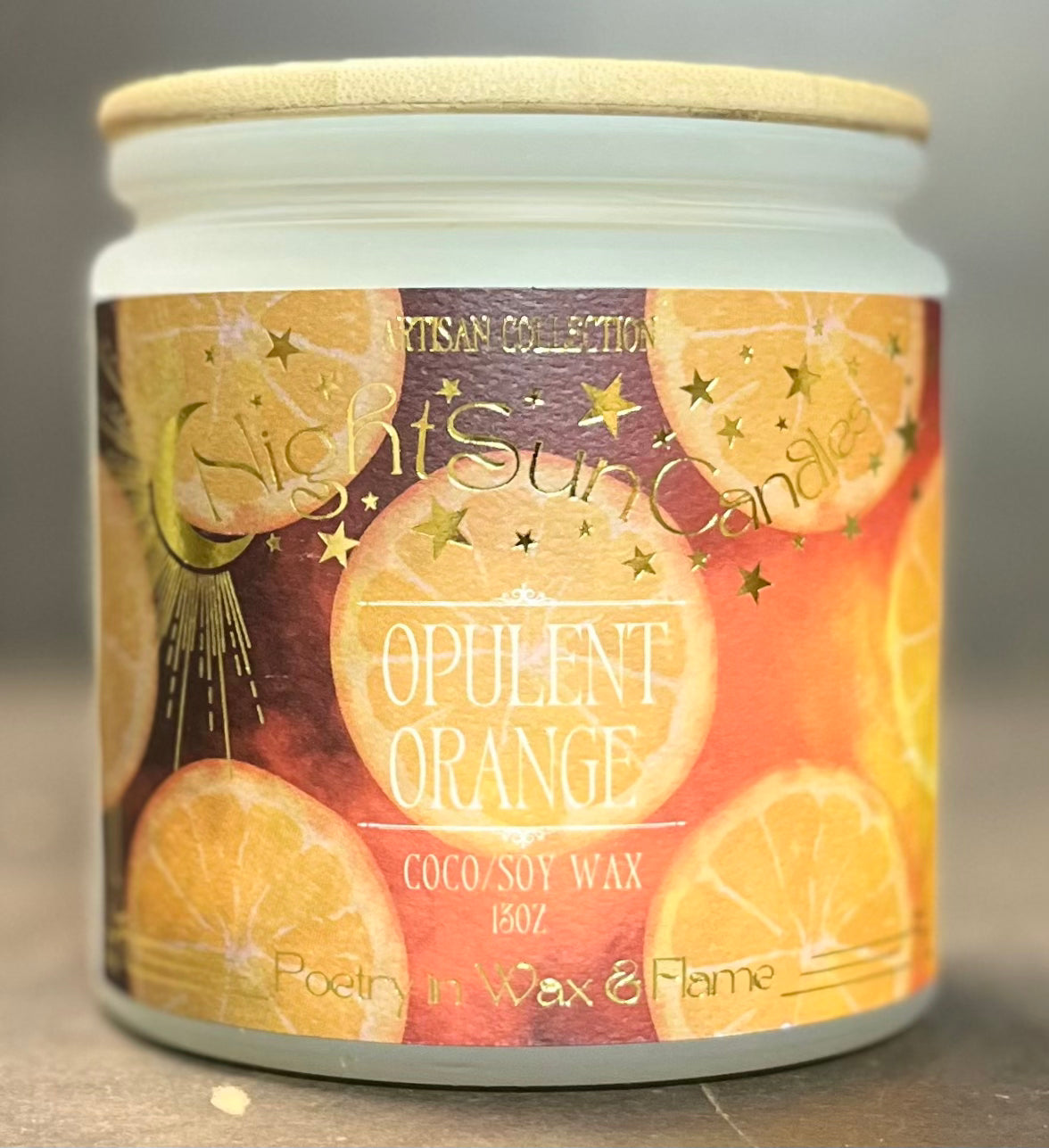 Opulent Orange Handmade Non Toxic Candles - Sunshine Alchemists & Soap Co