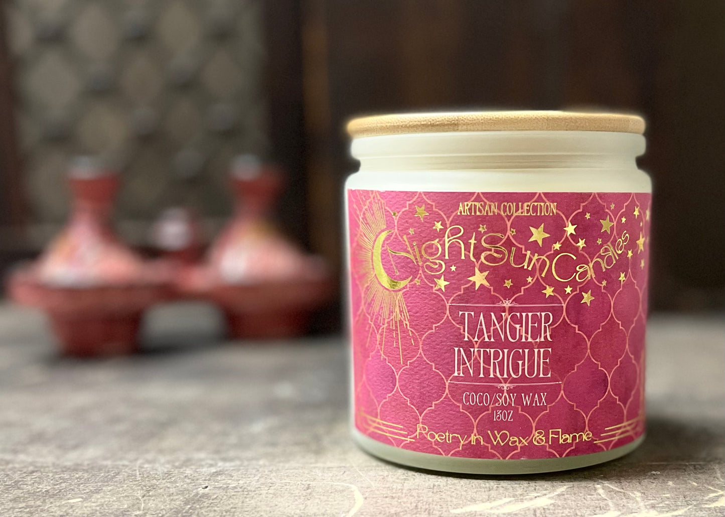 Tangier Intrigue Handmade Non Toxic Candles - Sunshine Alchemists & Soap Co