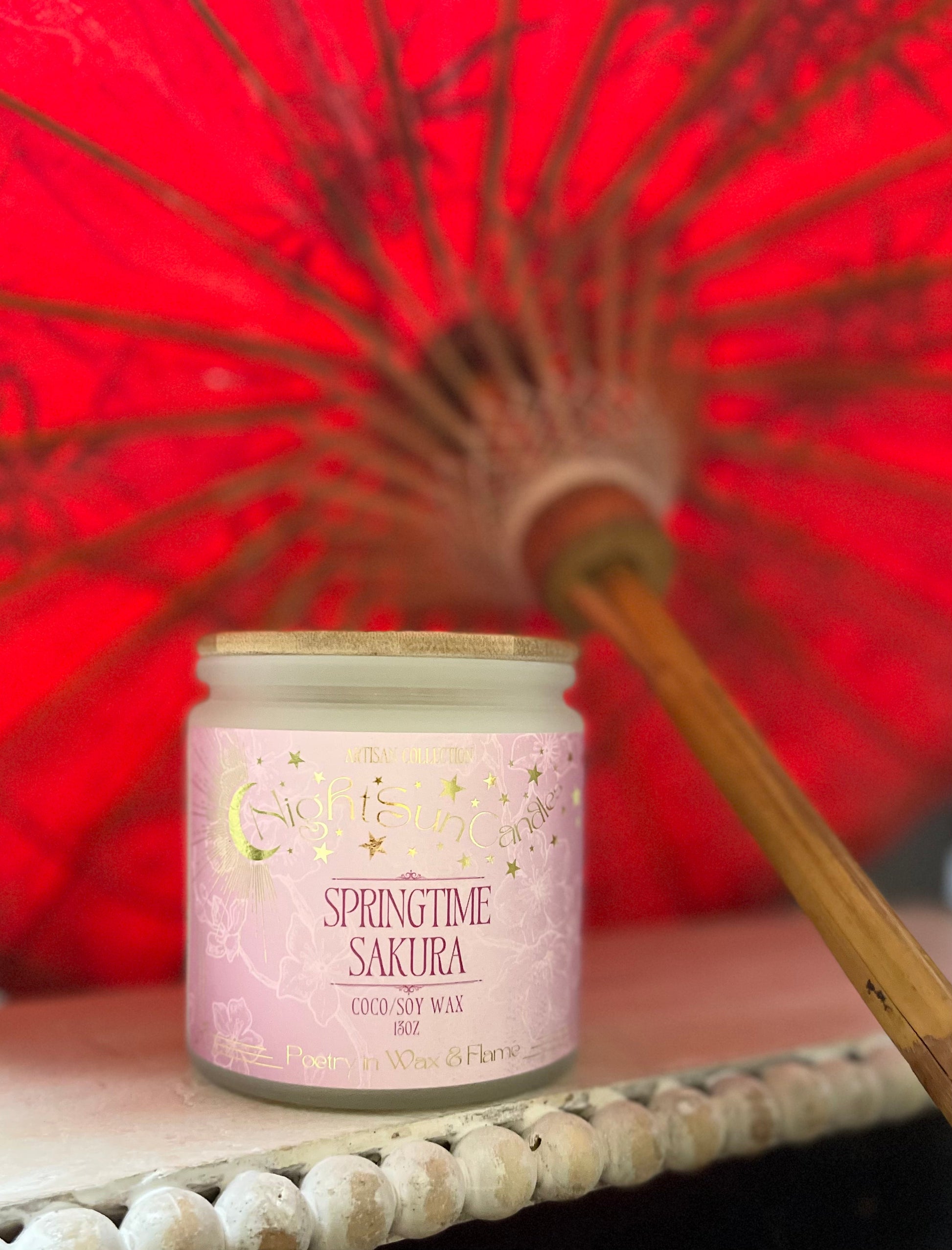 Springtime Sakura Handmade Non Toxic Candles - Sunshine Alchemists & Soap Co