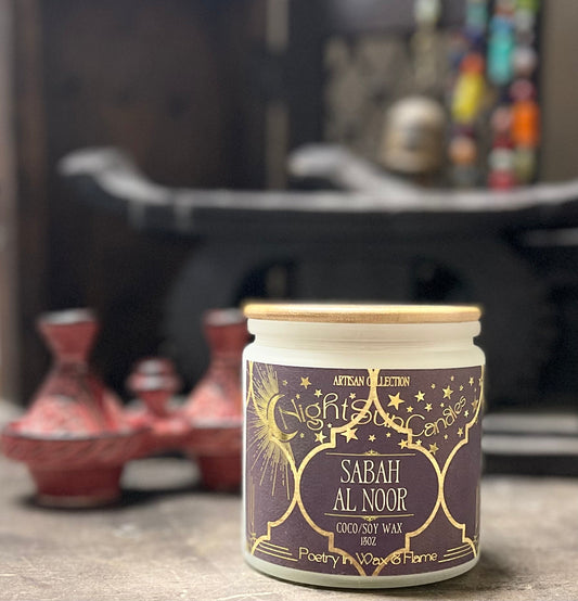 Sabah Al Noor Handmade Non Toxic Candles - Sunshine Alchemists & Soap Co