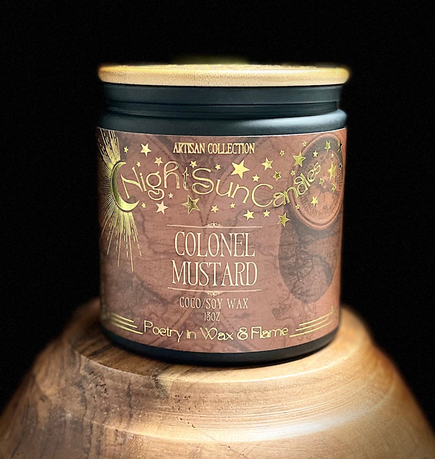 Colonel Mustard Handmade Non Toxic Candles - Sunshine Alchemists & Soap Co