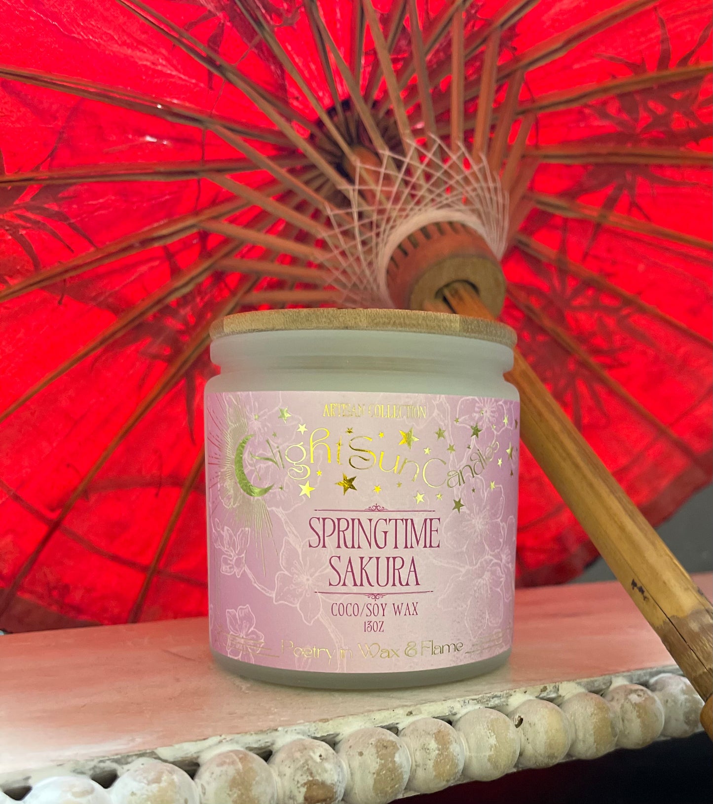 Springtime Sakura Handmade Non Toxic Candles - Sunshine Alchemists & Soap Co