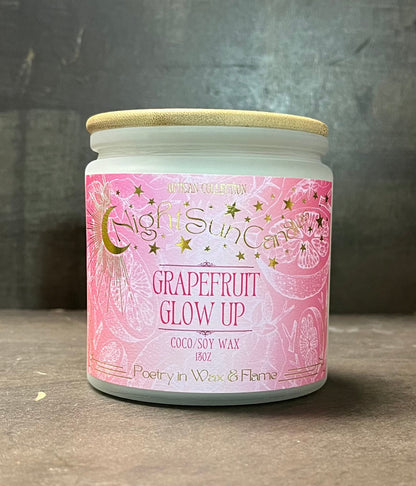 Grapefruit Glow-Up Handmade Non Toxic Candles - Sunshine Alchemists & Soap Co