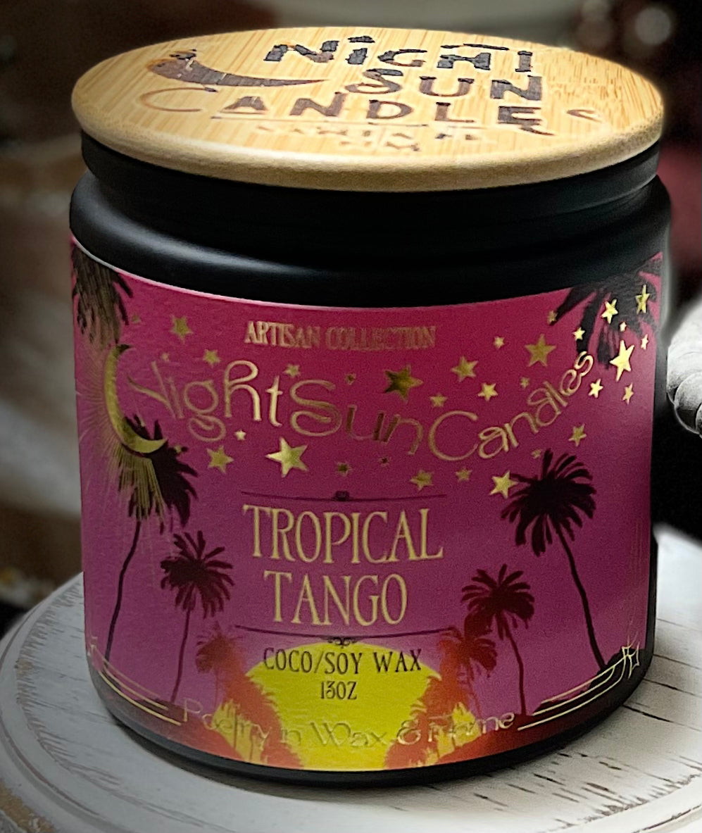 Tropical Tango Handmade Non Toxic Candles - Sunshine Alchemists & Soap Co