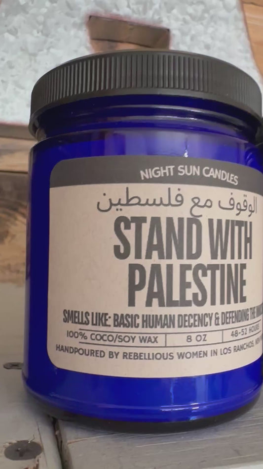 Stand With Palestine Candle
